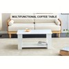NicBex Modern 43"/35" Storage Coffee Table with Open Shelf, Side Table for Living Room & Bedroom, Scratch-Resistant - 3 of 4