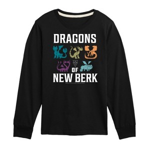 Boys' - How to Train Your Dragon - Dragons Of New Berk Long Sleeve Graphic T-Shirt - 1 of 4