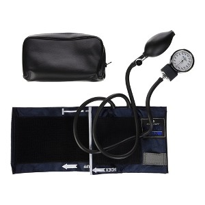 MABISLegacy Large Adult Cuff Arm Aneroid Sphygmomanometer Unit 2-Tubes Black 1 Each - 1 of 4