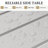 Crestlive Products Aluminum Outdoor Side Table Pool Lounge Chair Side Table Weather Resistant Small Square Coffee End Table - 4 of 4