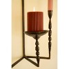 Wall Candle Holder – Forged-Iron Taper and Pillar Set of 2 by Kalalou - 4 of 4