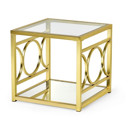 target glass end tables