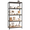 VidaXL 5-Layer Heavy-duty Shelves 2 pcs Gray Steel&Engineered Wood - 3 of 4