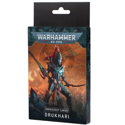 Datasheet Cards Drukhari 10th Ed Dark Eldar Warhammer 40K