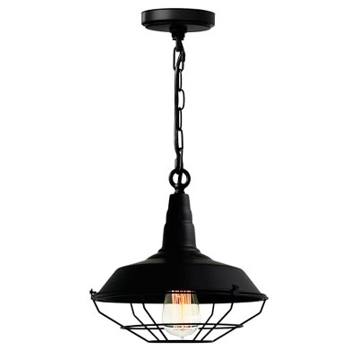 CWI Lighting Morgan 1 Light Down Mini Pendant With Black Finish