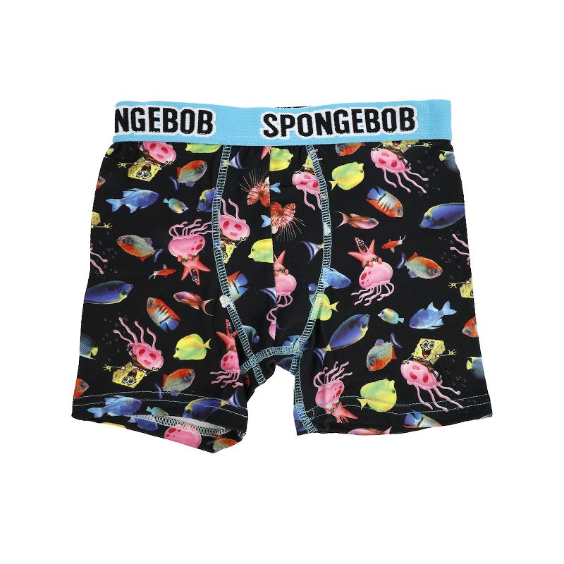 Spongebob Squarepants Pack of 4 Youth Boys Boxer Briefs, 2 of 5