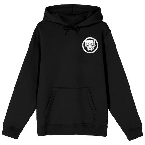 Black Panther Made In Wakanda Long Sleeve Black Adult Pullover Hoodie - 1 of 4