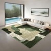 COZONY Washable Abstract Area Rug, Color Block Patchwork Non Slip Low Pile Carpet for Living Room Dining Room Bedroom - 2 of 4