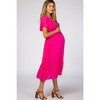 PinkBlush Fuchsia Smocked Ruffle Maternity Dress - 2 of 4