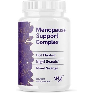 Menopause Supplement for Women, Hot Flashes & Night Sweats, Hormone Balance, Menopause Relief, Black Cohosh, DIM, Red Clover, SMNutrition, 60ct - 1 of 4
