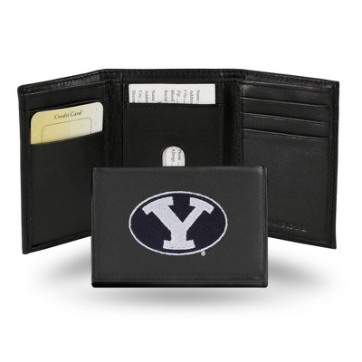 NCAA BYU Cougars Embroidered Genuine Leather Tri-Fold Wallet