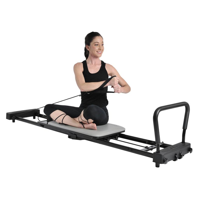 Stamina AeroPilates 287 Folding Pilates Workout Reformer Machine w/o Rebounder, 3 of 8