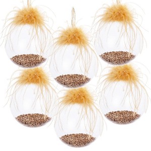 Whisen D3" Christmas Ball Ornaments, Glass Decorative Hanging Ball Christmas Tree Ornaments, Set of 12 - 1 of 4