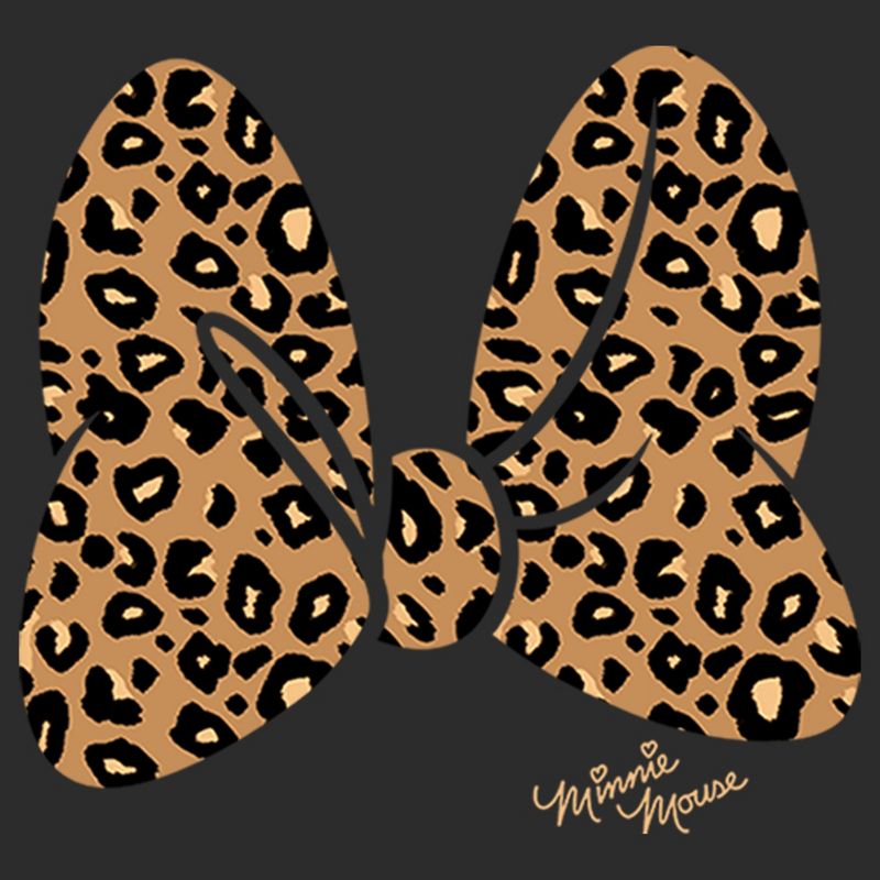 Women's Mickey & Friends Cheetah Print Minnie Mouse Bow T-Shirt, 2 of 5