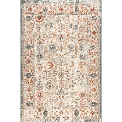 Nuloom Lenore Floral & Paisley 5x8 Indoor Area Rug for Living Room Bedroom Dining Room Kitchen, Beige/Multicolor