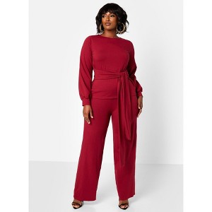 Rebdolls Women's No Exceptions Cotton Wide Leg Pants - 1 of 4