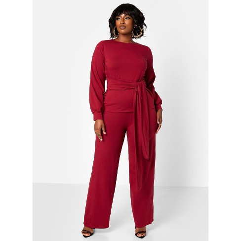 Rebdolls Women's No Exceptions Cotton Wide Leg Pants - image 1 of 4