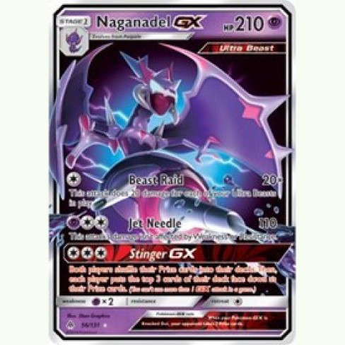 Pokemon Forbidden Light Ultra Rare Holo Naganadel Gx 56