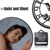 Big Wall Clock Living Room Decor Quiet No Ticking Kitchen Decoration Modern Wooden Black Clock Wall Decor - 3 of 4