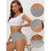 Allegra K Women's High Waist Tummy Control Comfortable Lace Trim Ribbed Briefs 3 Packs - image 3 of 4