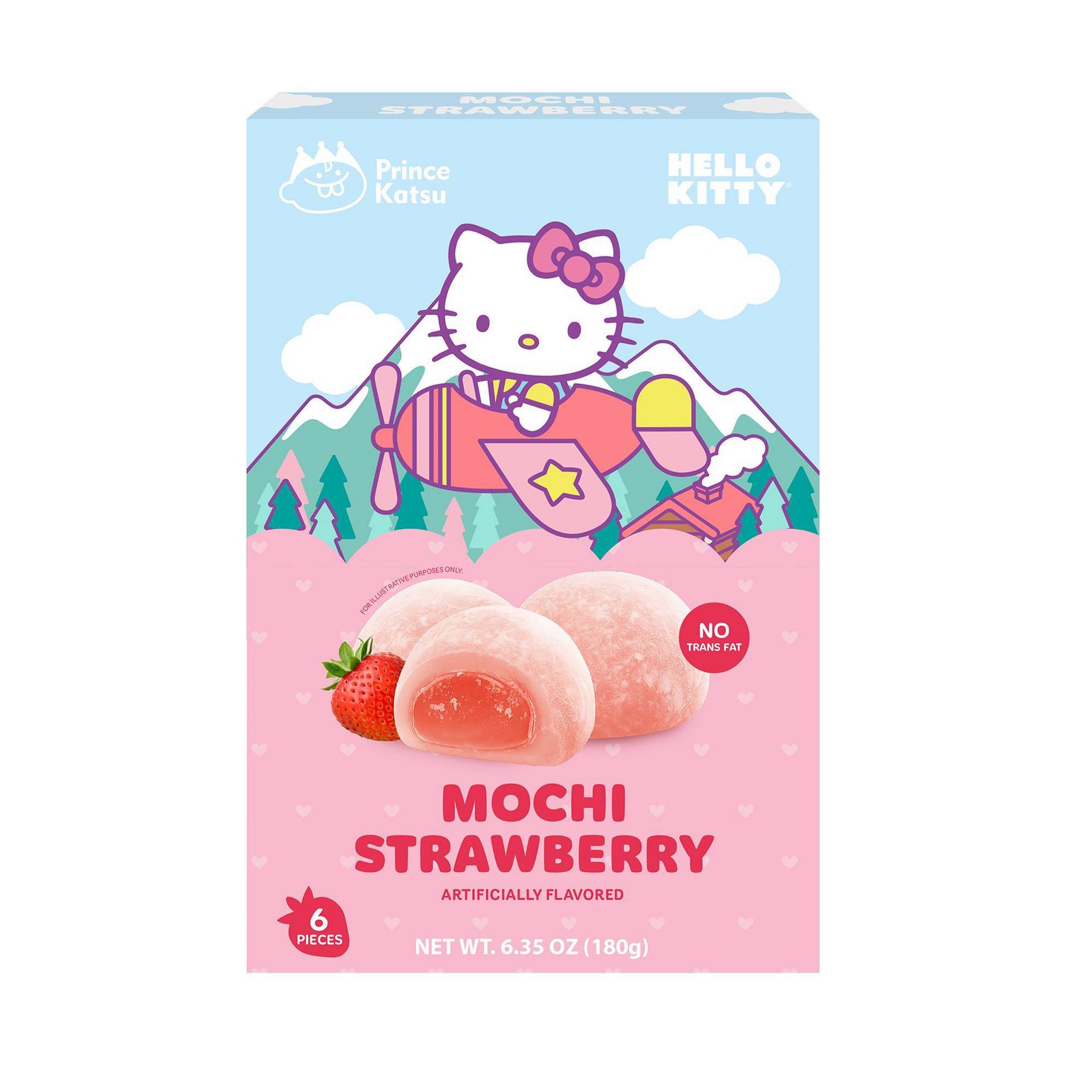 A-Sha Foods USA Hello Kitty Strawberry Mochi - 6.35oz/6ct
