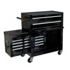 Maggift Tool Boxes and Totes, Mobile Cabinet with Wheels and Drawers, Rolling Boxes for Metal Tool of Mechanics Storage, Black, 24.2"*12.9"*25.9" - 3 of 4