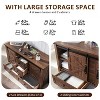 SinCiDo Farmhouse 48" Dresser w/4 Drawers & 2 Barn Doors, Chest of Drawers & Rustic TV Stand w/Adjustable Shelf for Living Room - 4 of 4
