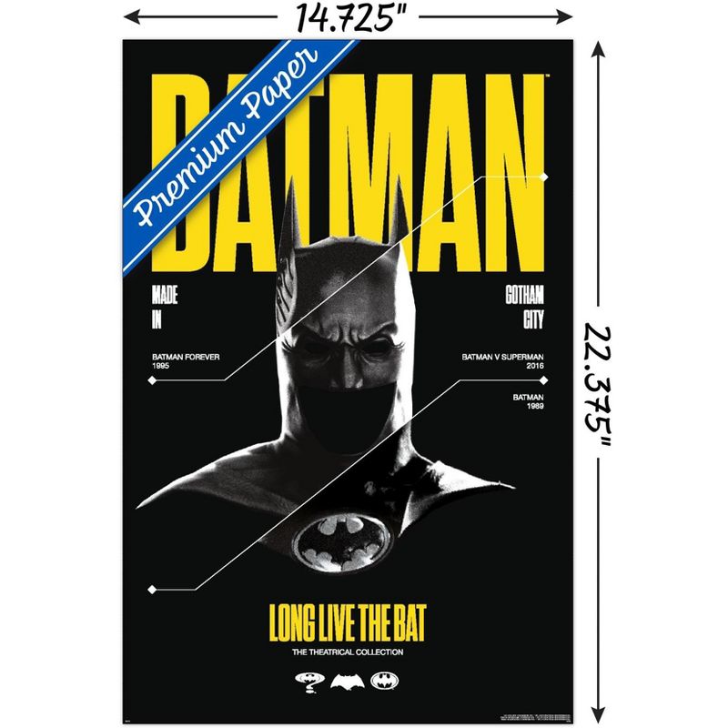 Trends International DC Comics Batman: 85th Anniversary - Long Live The Bat (Batman) Unframed Wall Poster Prints, 3 of 7