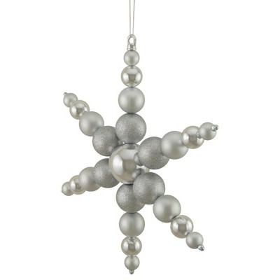18" Silver Shatterproof Plastic Snowflake Ornament