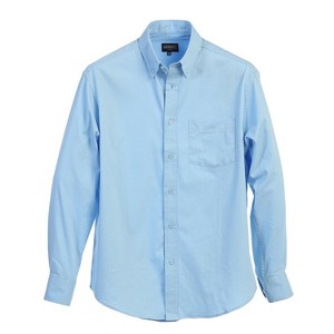 Gioberti Men's 100% Cotton Long Sleeve Casual Twill Oxford Shirt - 1 of 3