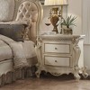31" Picardy Nightstand Antique Pearl - Acme Furniture: French Provincial Style, 5 Drawers & 2 Doors - 2 of 4