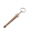 Mini Wooden Drum Keychain,Wooden Drumsticks Keychains,Keyring Gift for Drummer Friends Double (with 4 Link Chain) - 3 of 4