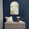 GlasFlength Decorative Wall Mirrors Boho Mirror Vanity Mirror Frameless Wall Art Decor Wall Mirrors for Living Room, Gold, 1.75"*15.75"*25.75" - 3 of 4