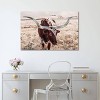 Texas Longhorn Cow Farmhouse Colors by Teri James Unframed Wall Canvas - iCanvas - 2 of 4