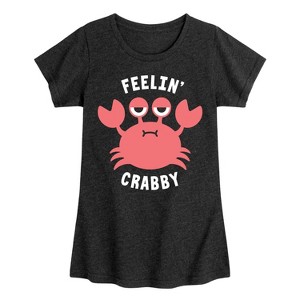 Girls' - Instant Message - Feelin Crabby Fitted Short Sleeve Graphic T-Shirt - 1 of 4