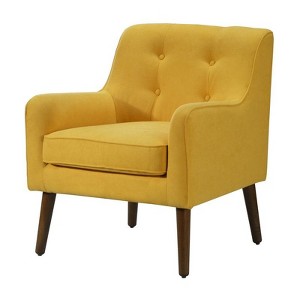 NicBex Woven Accent Chair,Upholstered Living Room Chairs with Tufted Back and Wooden Legs,Mid-Century Armchair,Accent Chairs for Living Room - 1 of 4