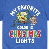 Boys' - SpongeBob SquarePants - My Favorite Color Is Christmas Lights Short Sleeve Graphic T-Shirt - 2 of 4