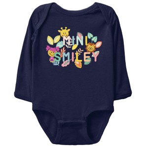 The Juniper Shop Mini Smiley Leaves Long Sleeve Bodysuit - 1 of 4