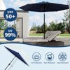 7.5ft Patio Umbrella, Table Umbrella Outdoor Patio with Crank Lift & Push Button Tilt, 6 Sturdy Ribs for Yard, Deck, Pool - 3 of 4