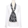 INSPIRE CHIC Women's Fashion Printed Skinny Long Retro Satin Silky Neck Scarves 1Pc - 2 of 4