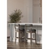 Maven Lane Alexander Swivel Vegan Leather Bar Height Bar Stool - 3 of 4