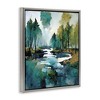 Stupell Industries Woodland Creek Painting Black Framed Floater Canvas Wall Art - 3 of 4
