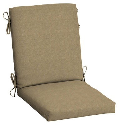 Arden Selections Hamilton Texture Outdoor High Back Dining Chair Cushion Tan