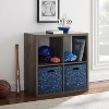 HomeStock  Galli 4 Cubby Storage Cabinet Espresso - 3 of 4