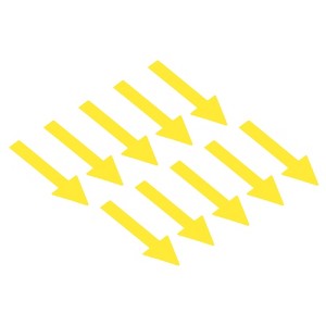 Unique Bargains PVC Waterproof Removable Adhesive Wall Marking Arrow Stickers - 1 of 4
