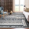 Garvee Area Rug for Living Room, Washable Rug Farmhouse Neutral Rug, Geometric Rug Low Pile Non-Slip Soft Rug for Dining Room Bedroom - 2 of 4
