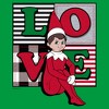 Juniors Womens The Elf on the Shelf Plaid Love T-Shirt - image 2 of 4