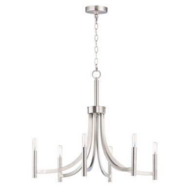 Maxim Lighting Lyndon 6 - Light Chandelier in  Satin Nickel