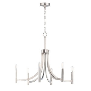 Maxim Lighting Lyndon 6 - Light Chandelier in  Satin Nickel - 1 of 3
