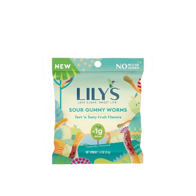 Lily's Worms Sour Fruit Flavors - 1.8oz